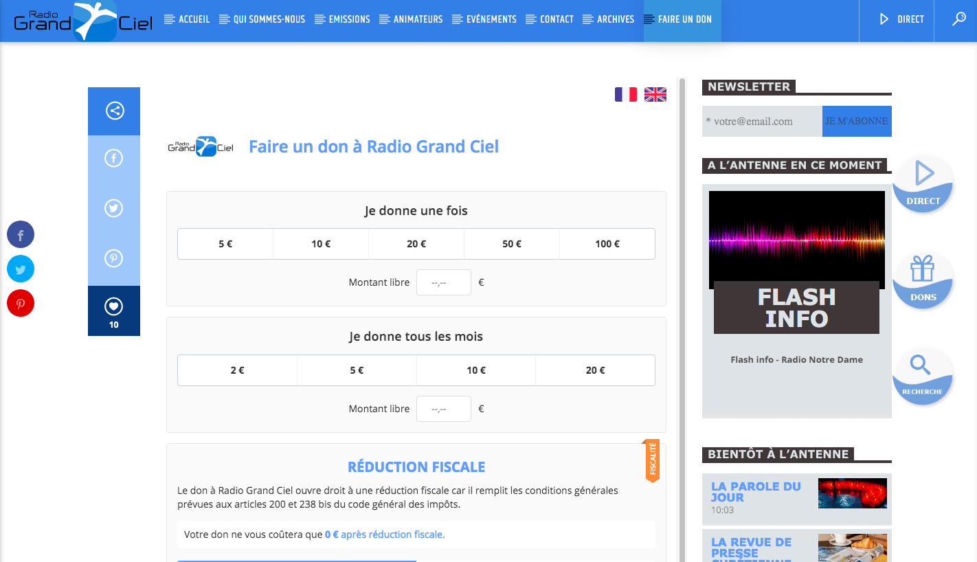 page accueil backtoner.fr